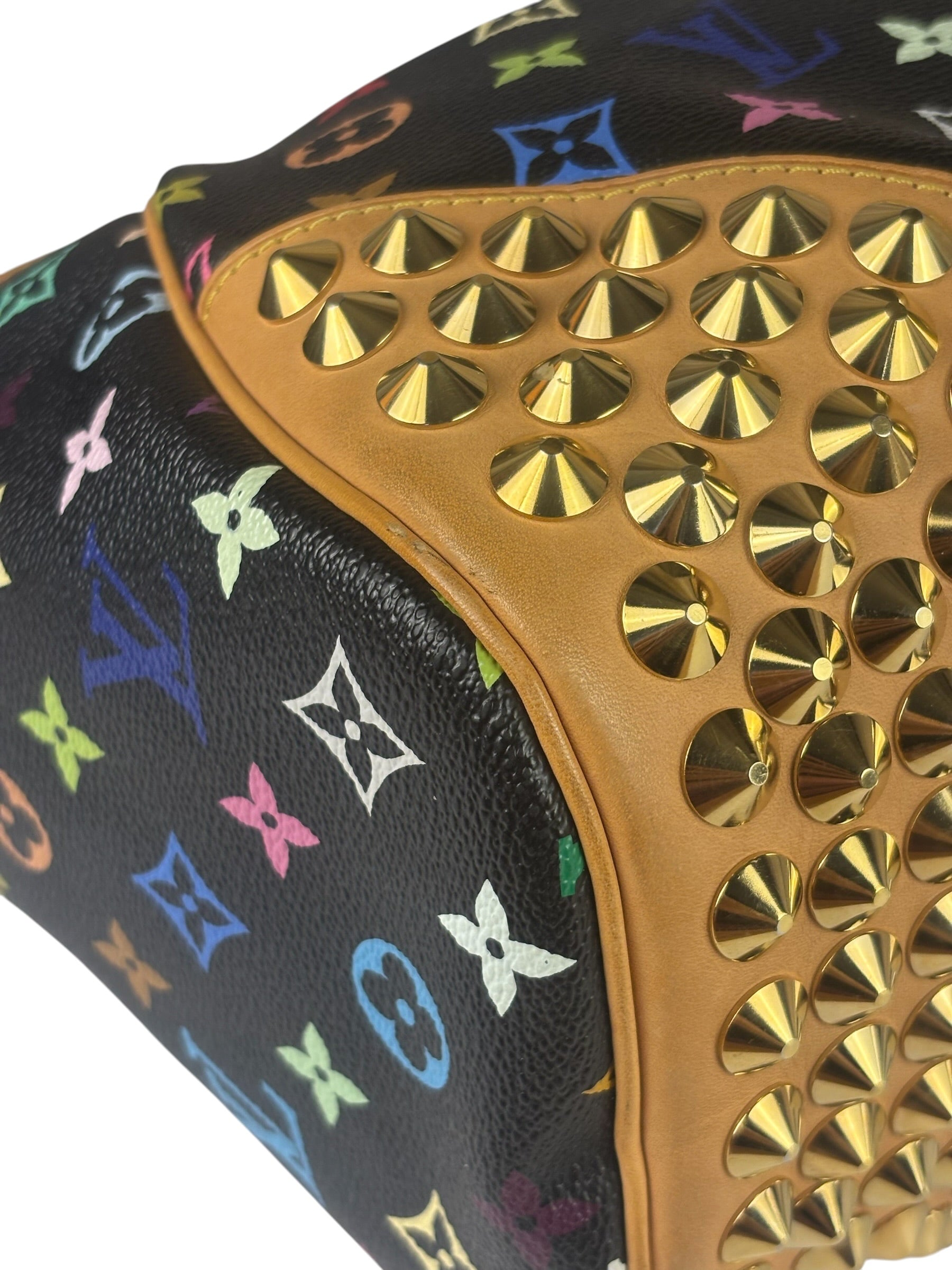 Louis Vuitton x Takashi Murukami Black Monogram Chrissie MM