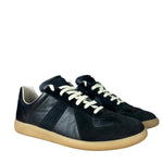 Maison Margiela Replica Leather and Suede Sneaker Black