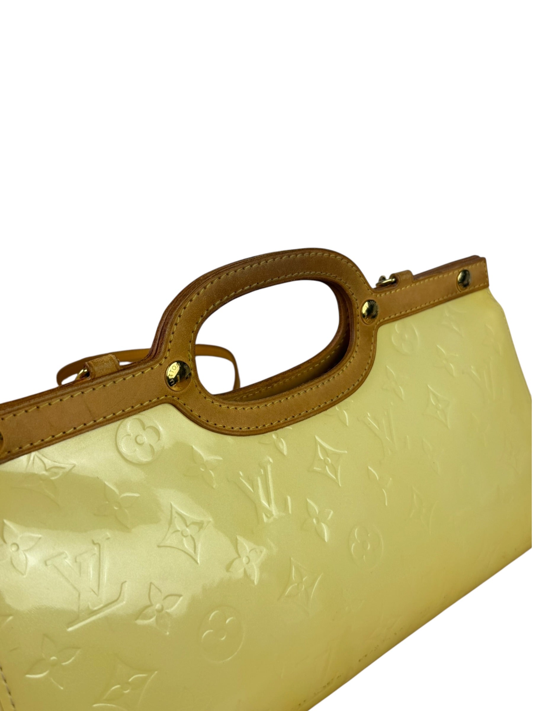 Louis Vuitton Yellow Vernis Roxbury Dive Two-Way Bag
