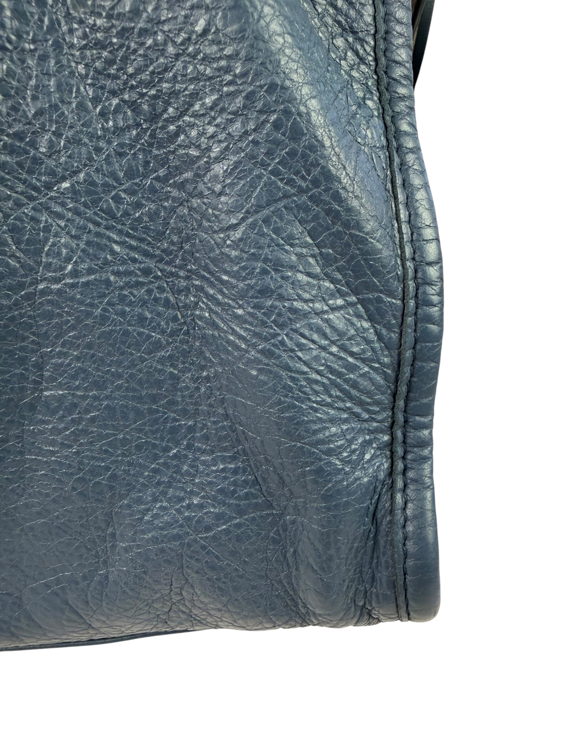 Balenciaga Blue Leather Medium Le City Two-Way Bag