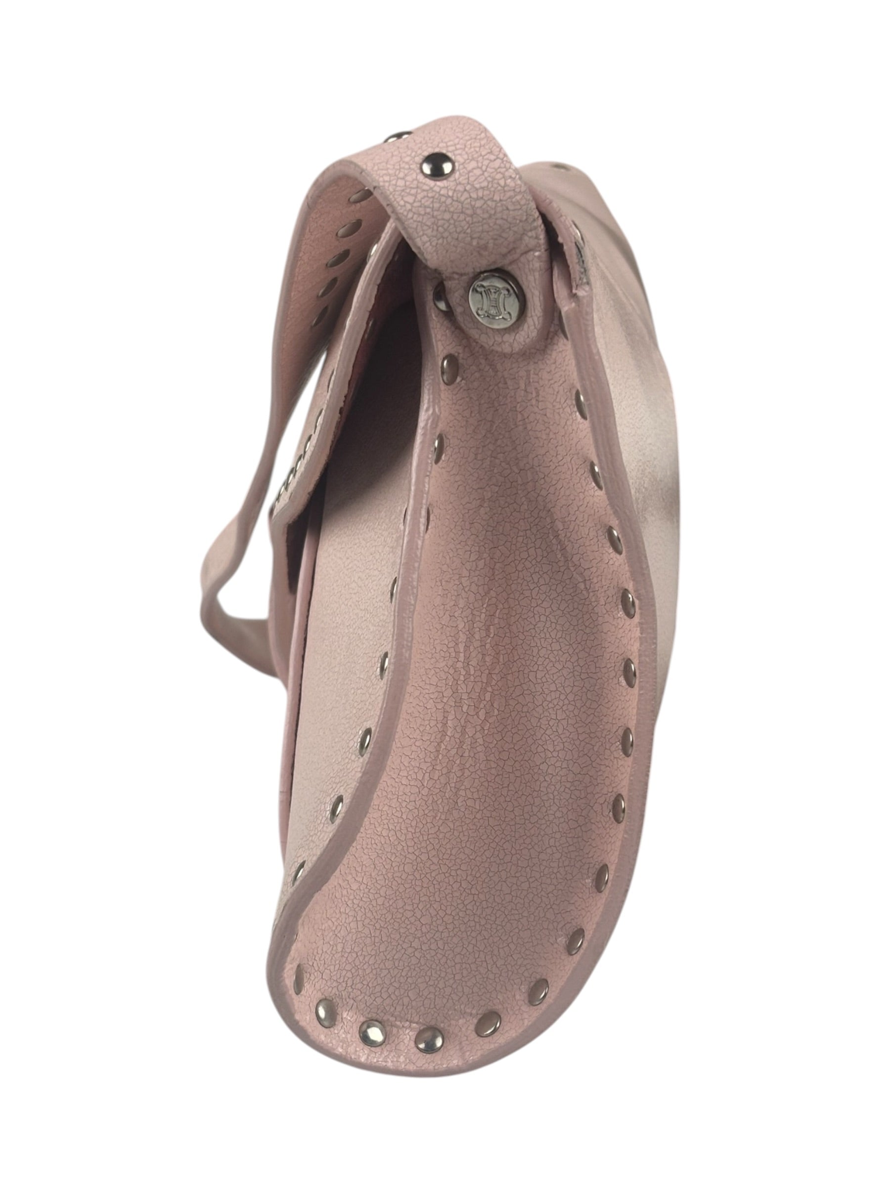 Celine Vintage Pink Triomphe Poulbot Shoulder Bag