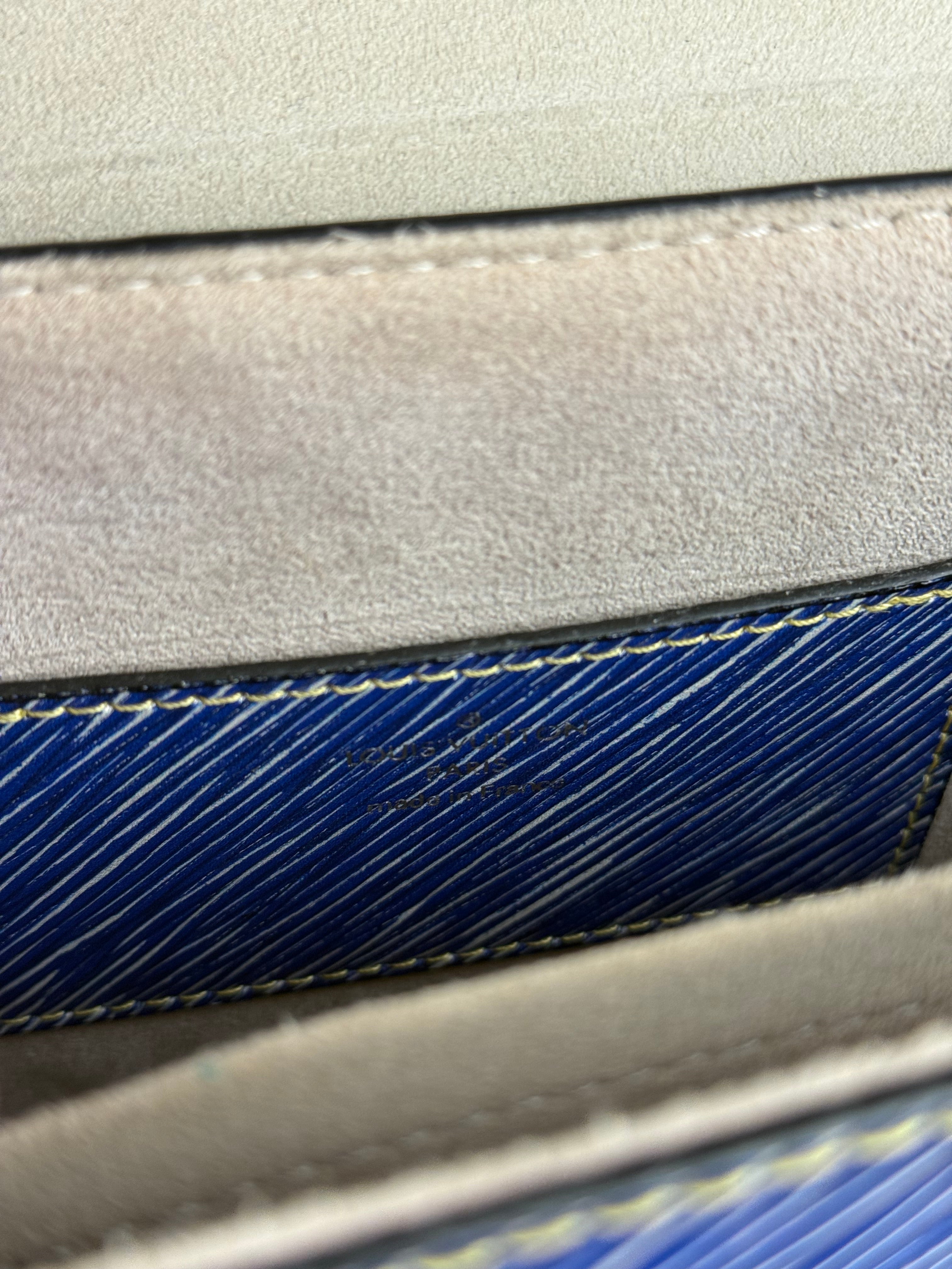 Louis Vuitton Blue Aztec Epi Leather Twist MM Bag