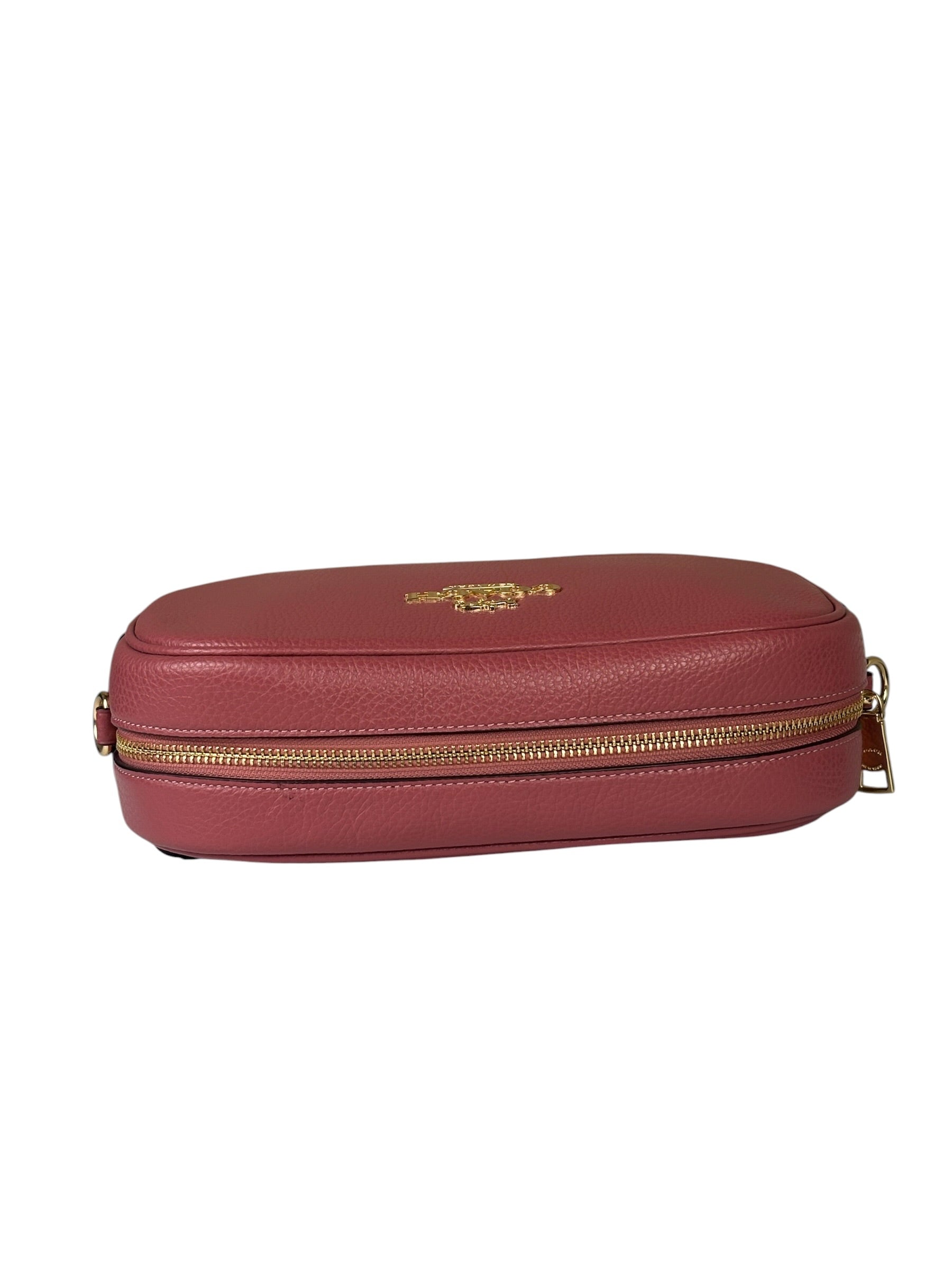 Coach Pink Pebbled Leather Colton Crossbody Bag