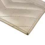 YSL Pale Pink Leather Cassandre Matelasse Card Holder