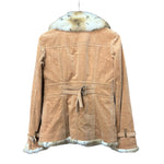 Burberry Corduroy Fur Lined Coat