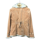 Burberry Corduroy Fur Lined Coat