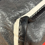 Balenciaga Multi-Color Vertical Stripe Bazar Shopper Two-Way Bag