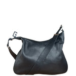 Gucci Black Leather Silhouette Hobo Bag