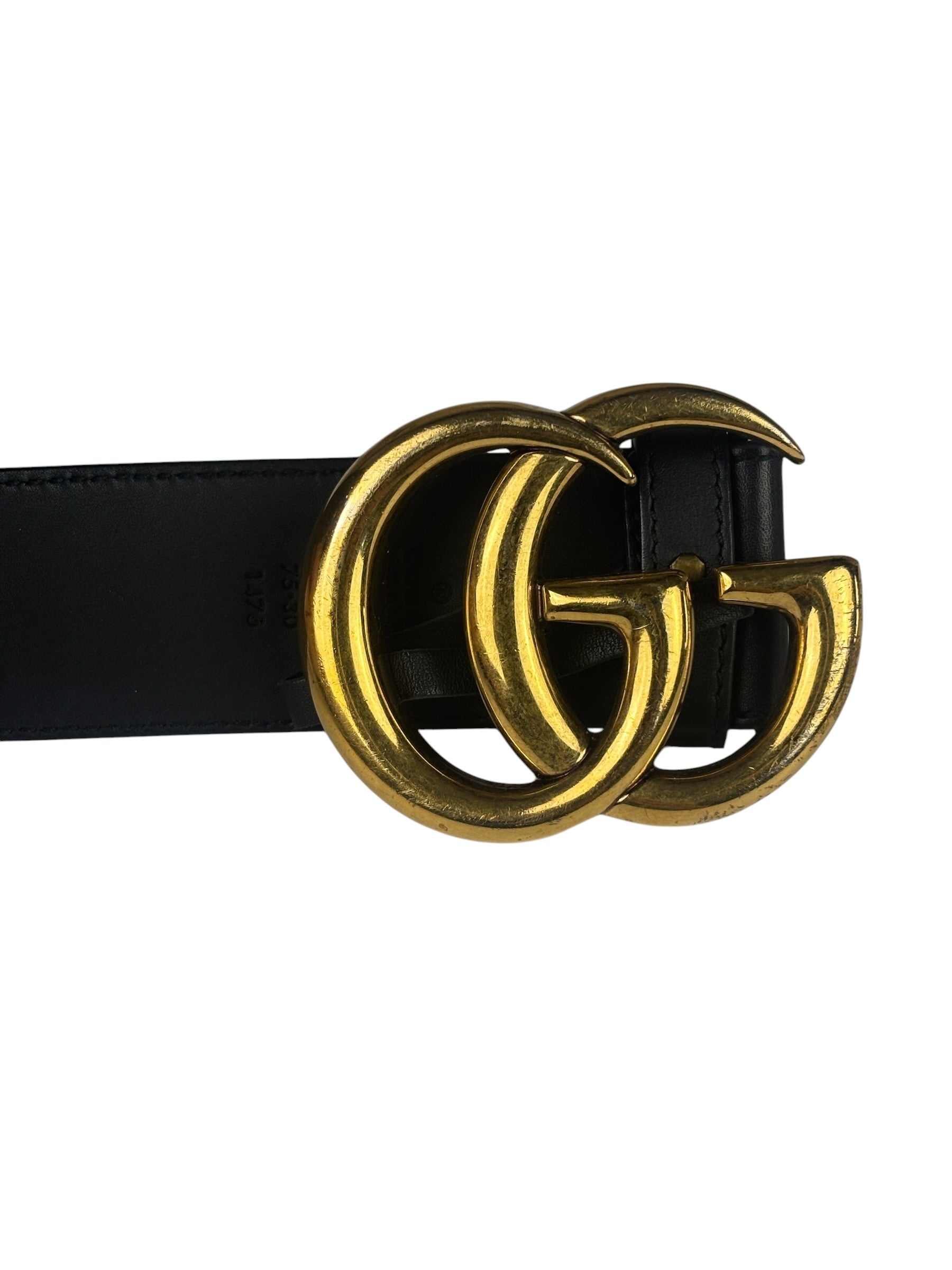 Gucci Black GG-Buckle Belt