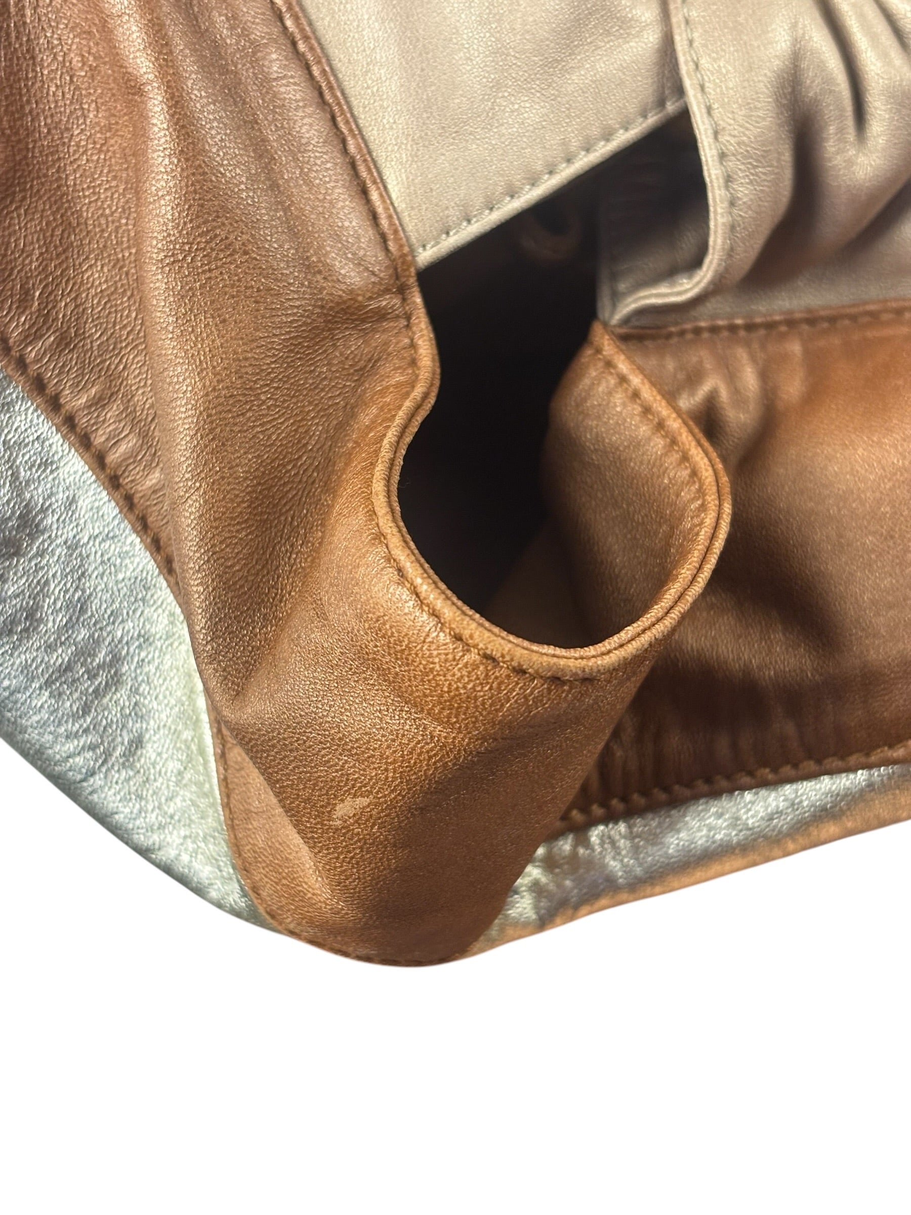 Loewe Gold/Bronze Leather Nappa Aire Handbag