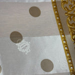 Christian Dior Vintage Baroque Crown/Scrollwork Silk Scarf