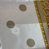 Christian Dior Vintage Baroque Crown/Scrollwork Silk Scarf