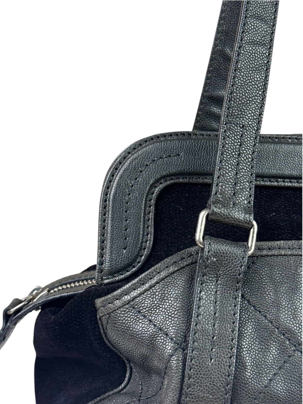 Chanel Black Quilted Leather Reissue 2.55 Bowling Bag 2006