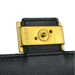 Fendi Black Leather Camera Crossbody
