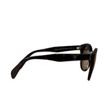 Prada Dark Tortoise Round Frame Sunglasses SPR 06T