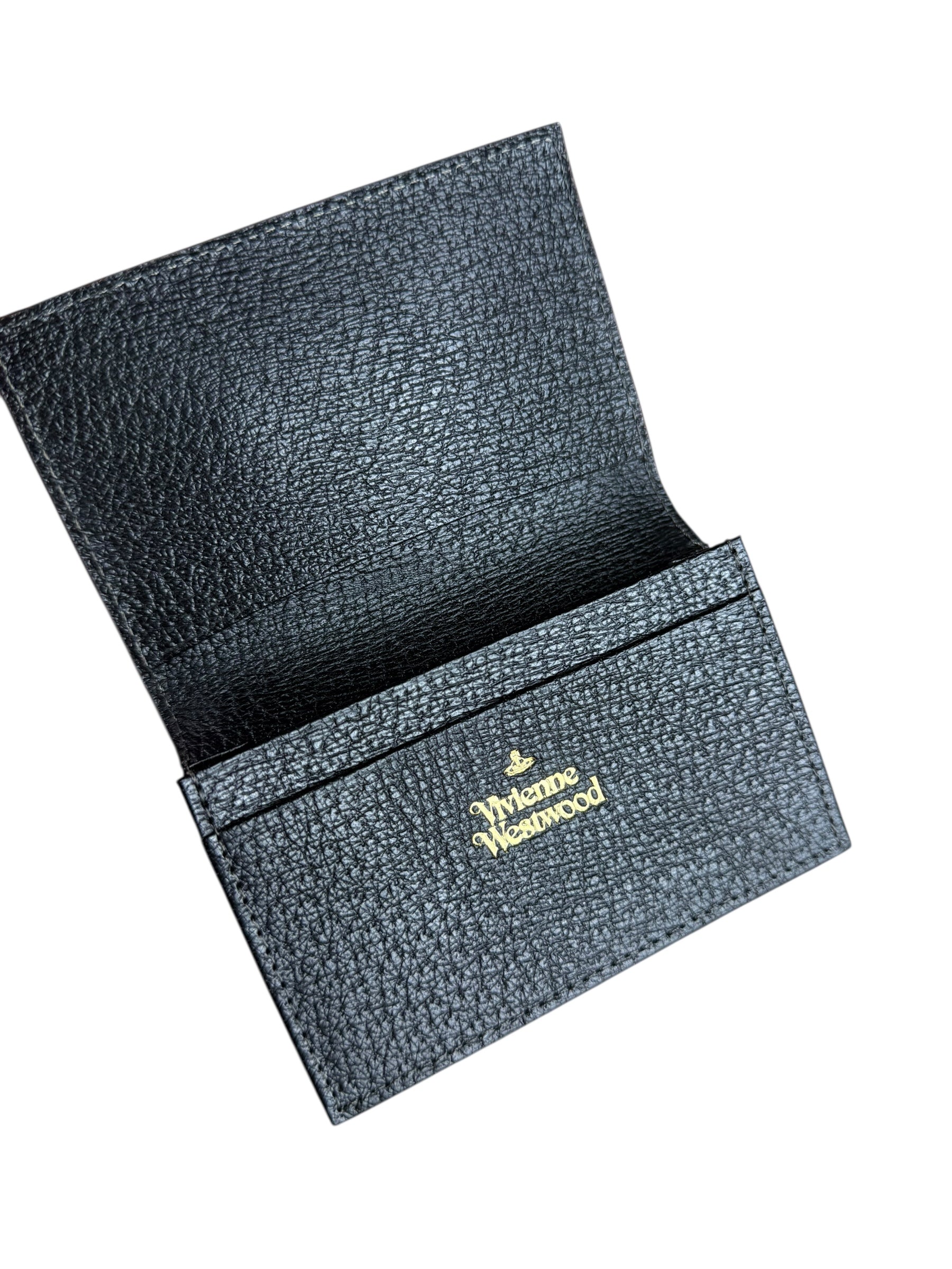 Vivienne Westwood Leather Orb Emblem Card Case