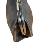 Prada Black Tessuto Nylon Leather Trim Liss-Lock Coin Bag
