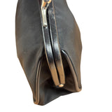 Prada Black Tessuto Nylon Leather Trim Liss-Lock Coin Bag