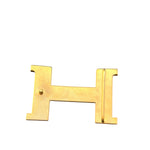 Hermes H Constance Polished Belt Buckle Gold