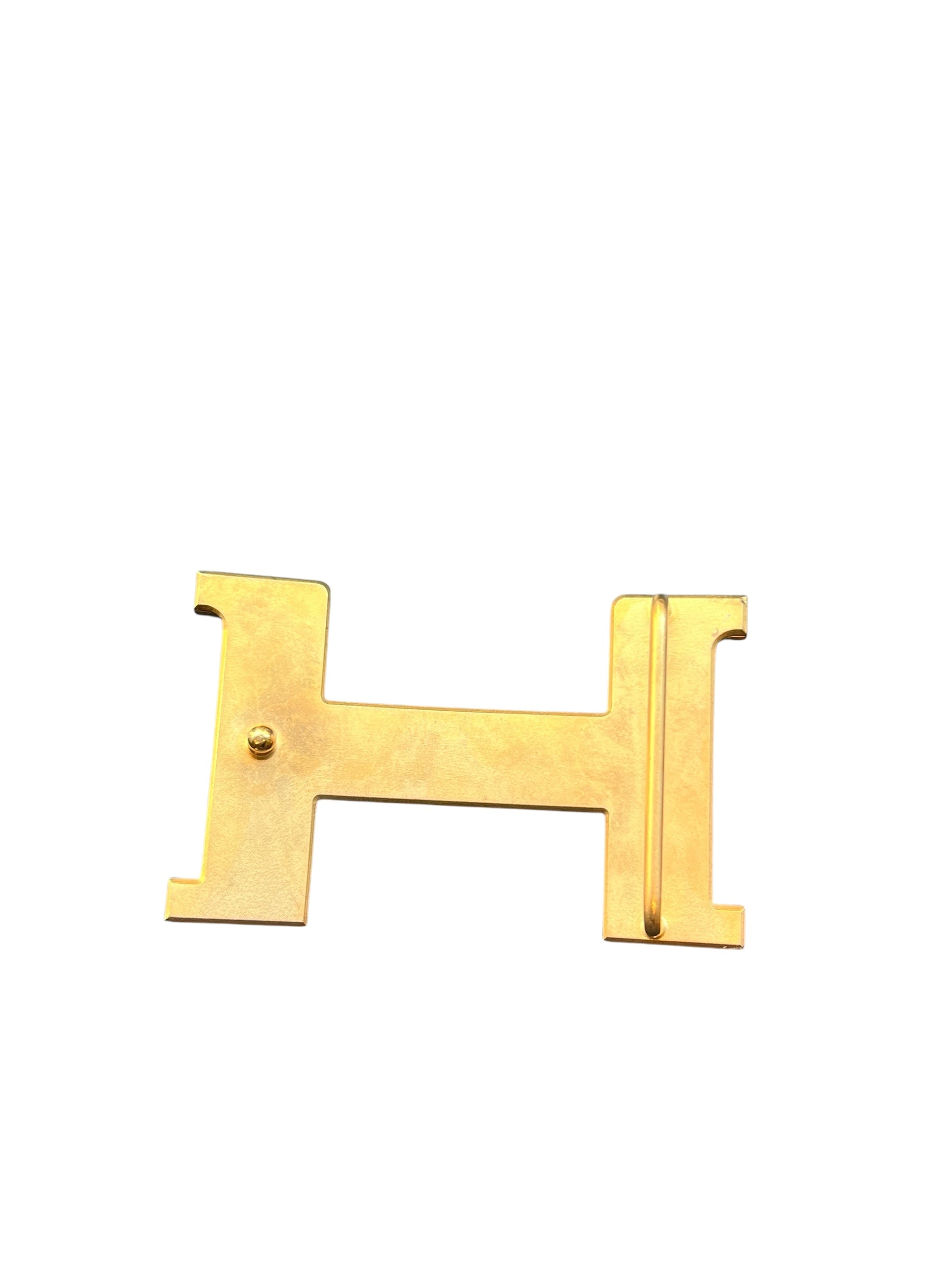 Hermes H Constance Polished Belt Buckle Gold
