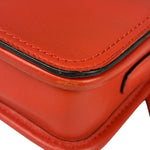 Coach Coral Red Leather Legacy Penny Shoulder Bag