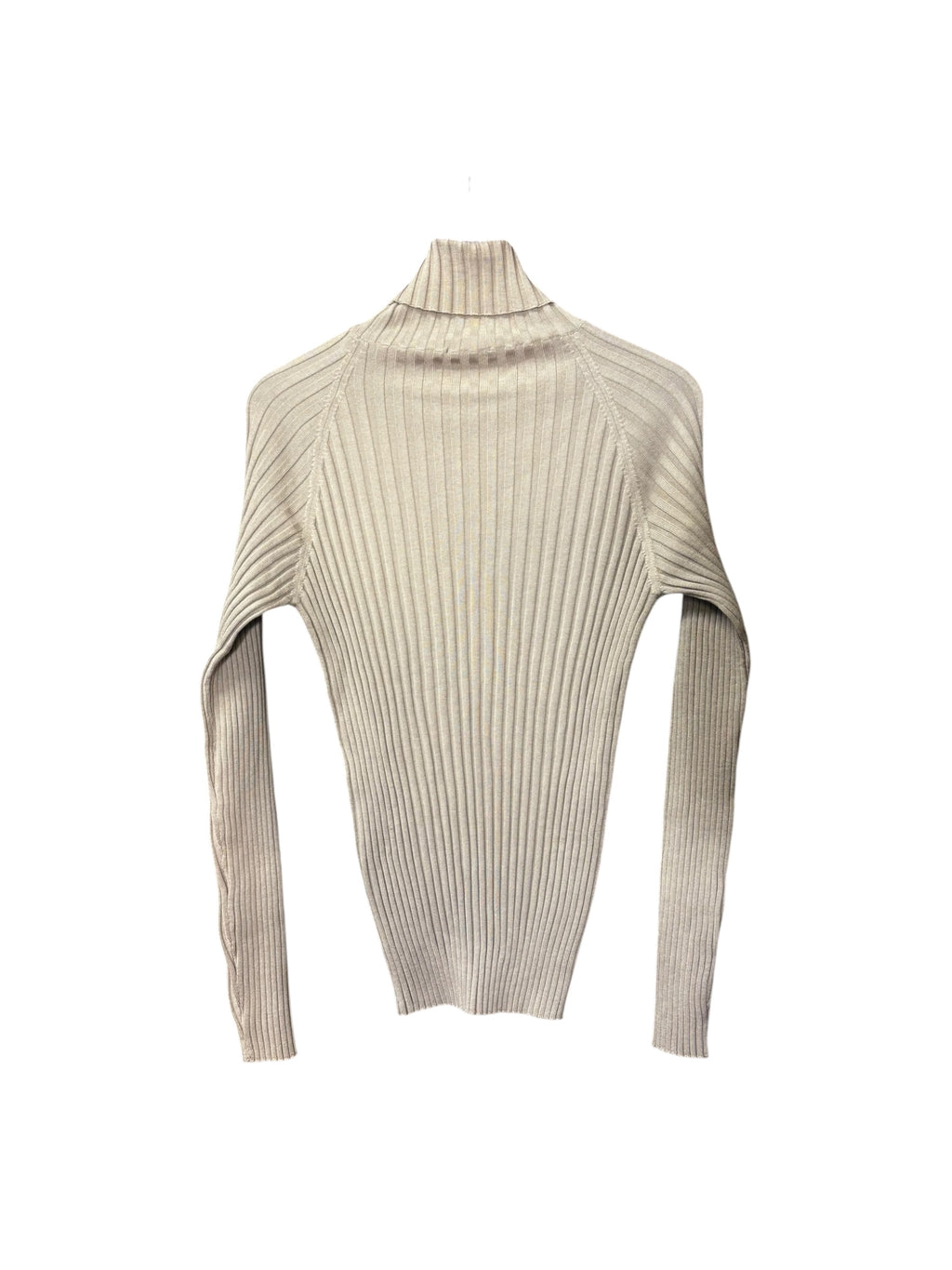 Gucci Vintage Beie Ribbed Turtle Neck Sweater