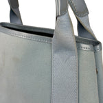 Balenciaga Light Blue Leather Trim Cabas XS Tote Bag