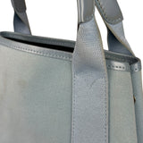 Balenciaga Light Blue Leather Trim Cabas XS Tote Bag