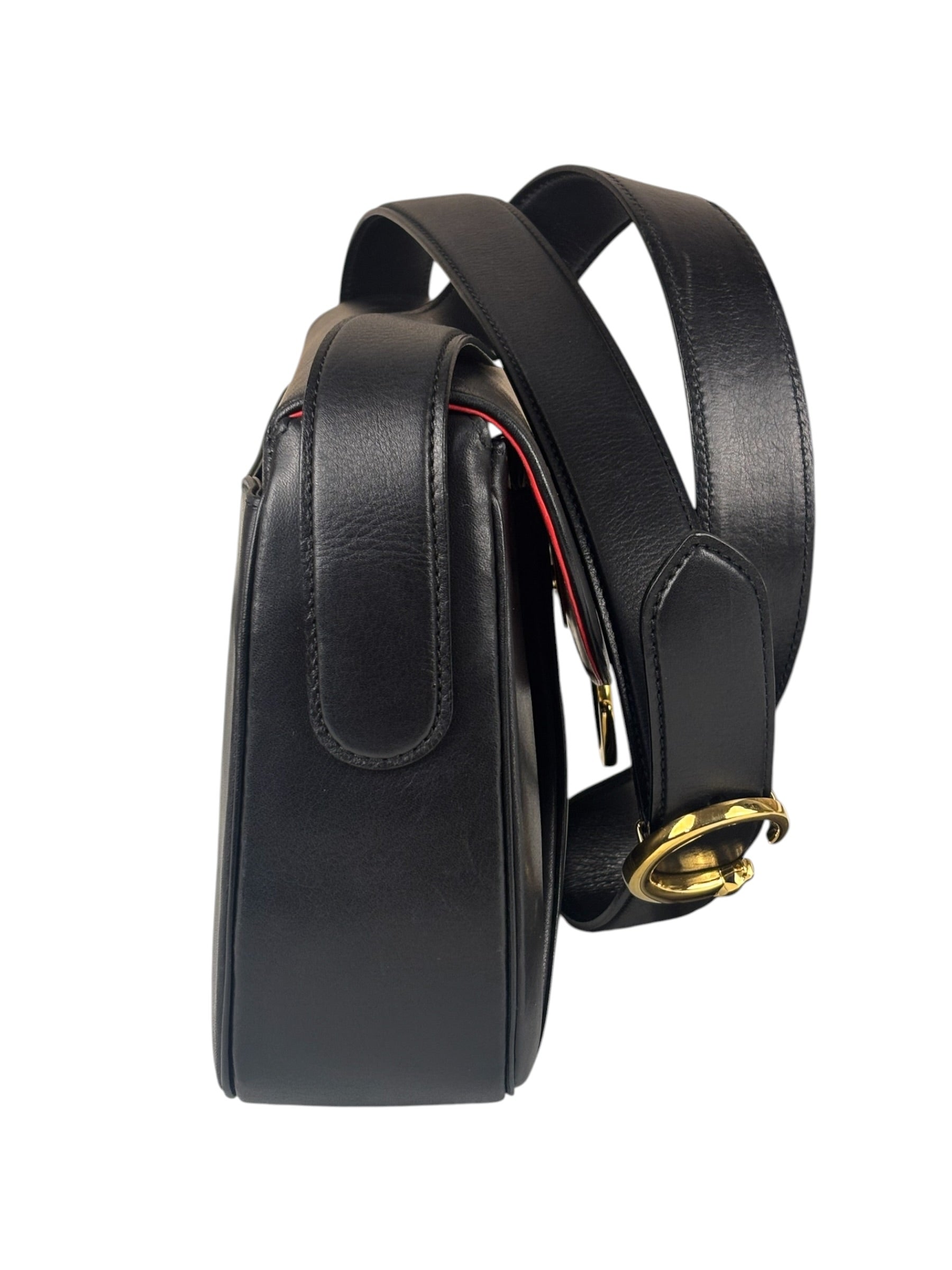 Cartier Must De Vintage Black Panthere Shoulder Bag