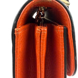 Gucci Orange Leather Small Dollar Interlocking G Shoulder Bag