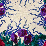 Tiffany & Co. Dark Multicolor Silk Scarf