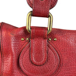 Chloe Red Leather Paddington Medium Satchel Two-Way Bag