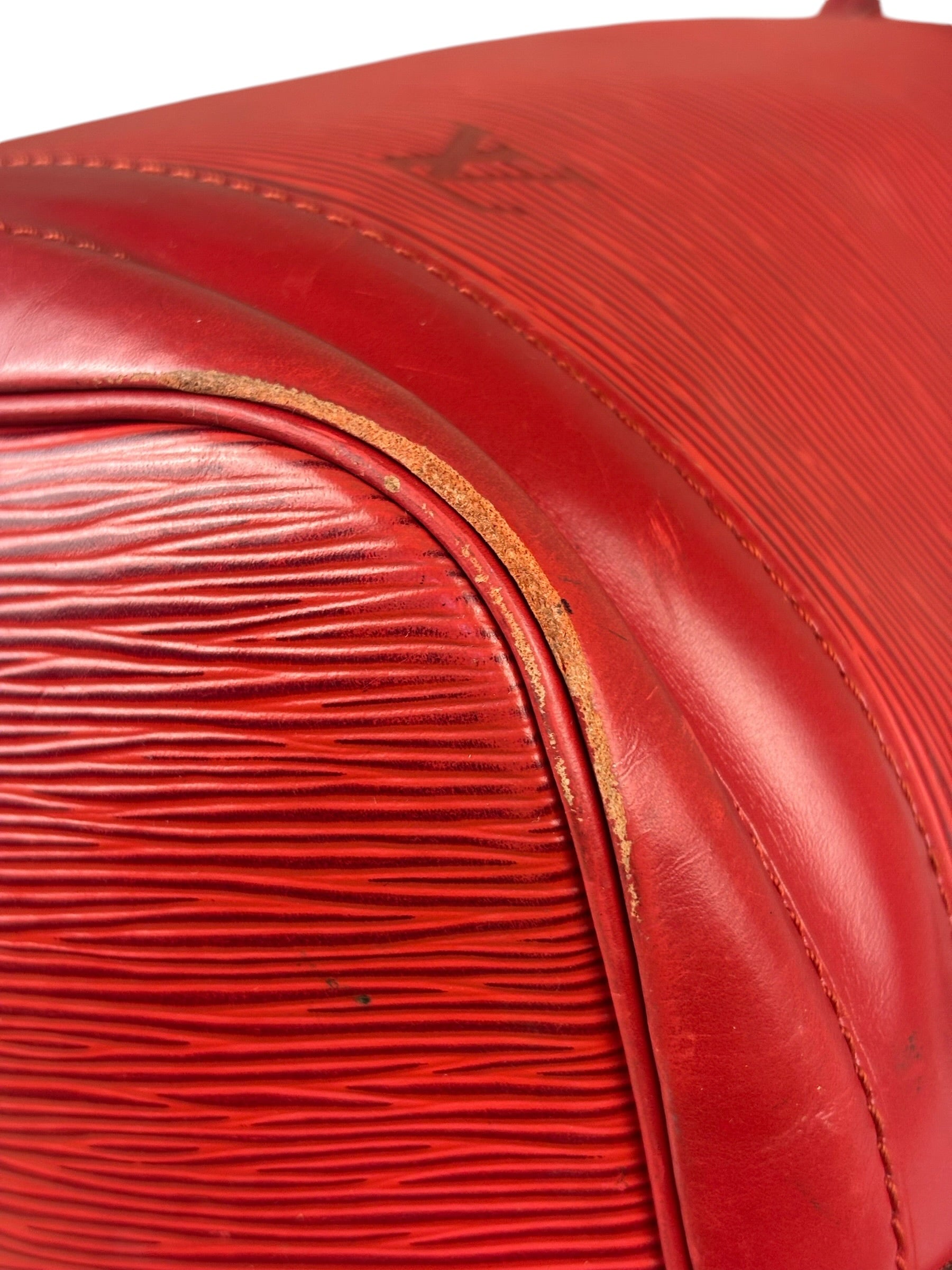 Louis Vuitton Red Epi Leather Noe Bucket Bag MM