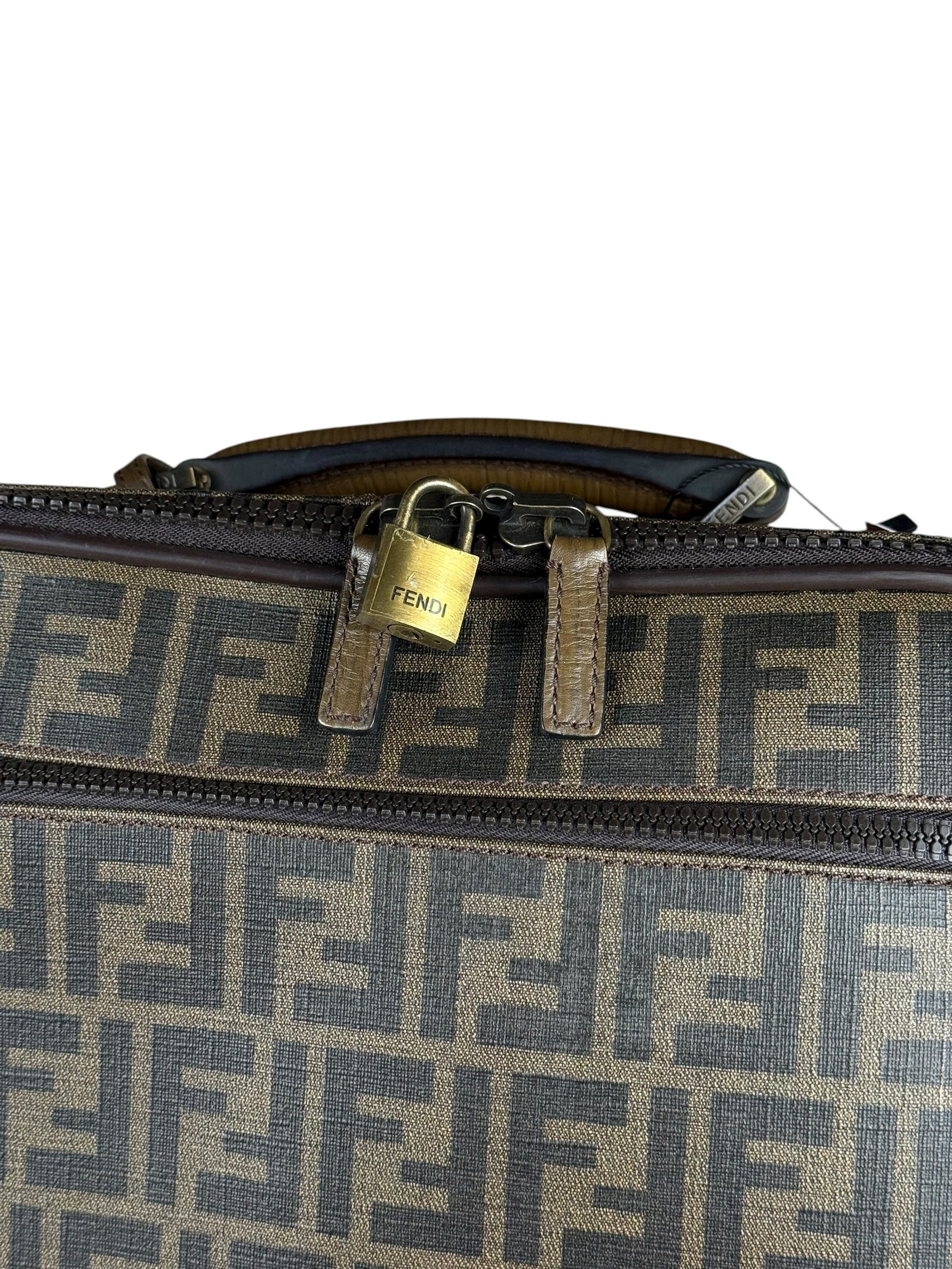 Fendi Vintage Zucca Coated Roller Luggage