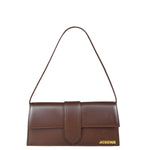 Jacquemus Dark Brown Leather Le Bambino Shoulder Bag
