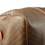 Celine Vintage Macadam Print Boston Bag
