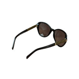Fendi Round Sunglasses Striped Black