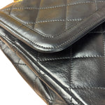 Chanel Black Quilted Two-Toned CC Double Flap Bag 90s