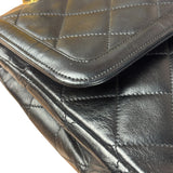 Chanel Black Quilted Two-Toned CC Double Flap Bag 90s