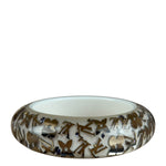 Louis Vuitton Inclusion Bangle Bracelet Silver Resin