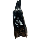 Chanel Black Patent Leather Boy Tote Two-Way Bag 2012