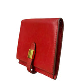 Hermes Red Leather Saumur Diane Boxcalf Cardholder