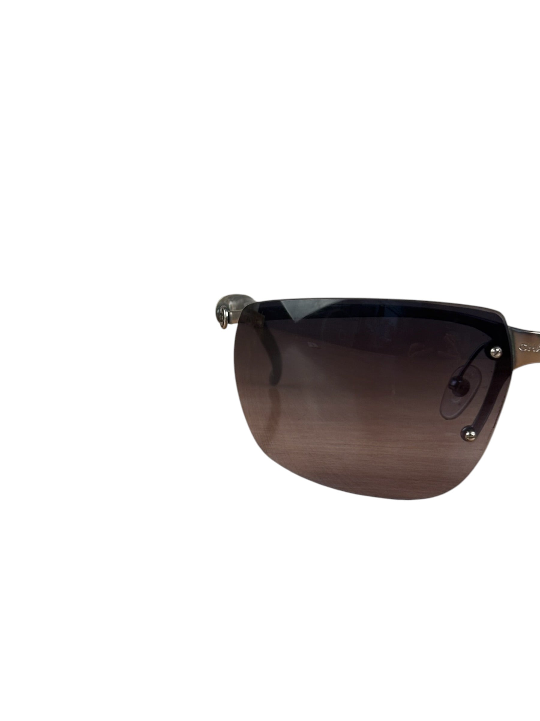 Chanel Vintage Rimless Shield Sunglasses-4009