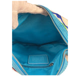 Coach Multicolor Leather Trim Scribble Hobo Bag