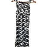 Fendi Black/White Geometric Patterned Sleeveless Tank Dress