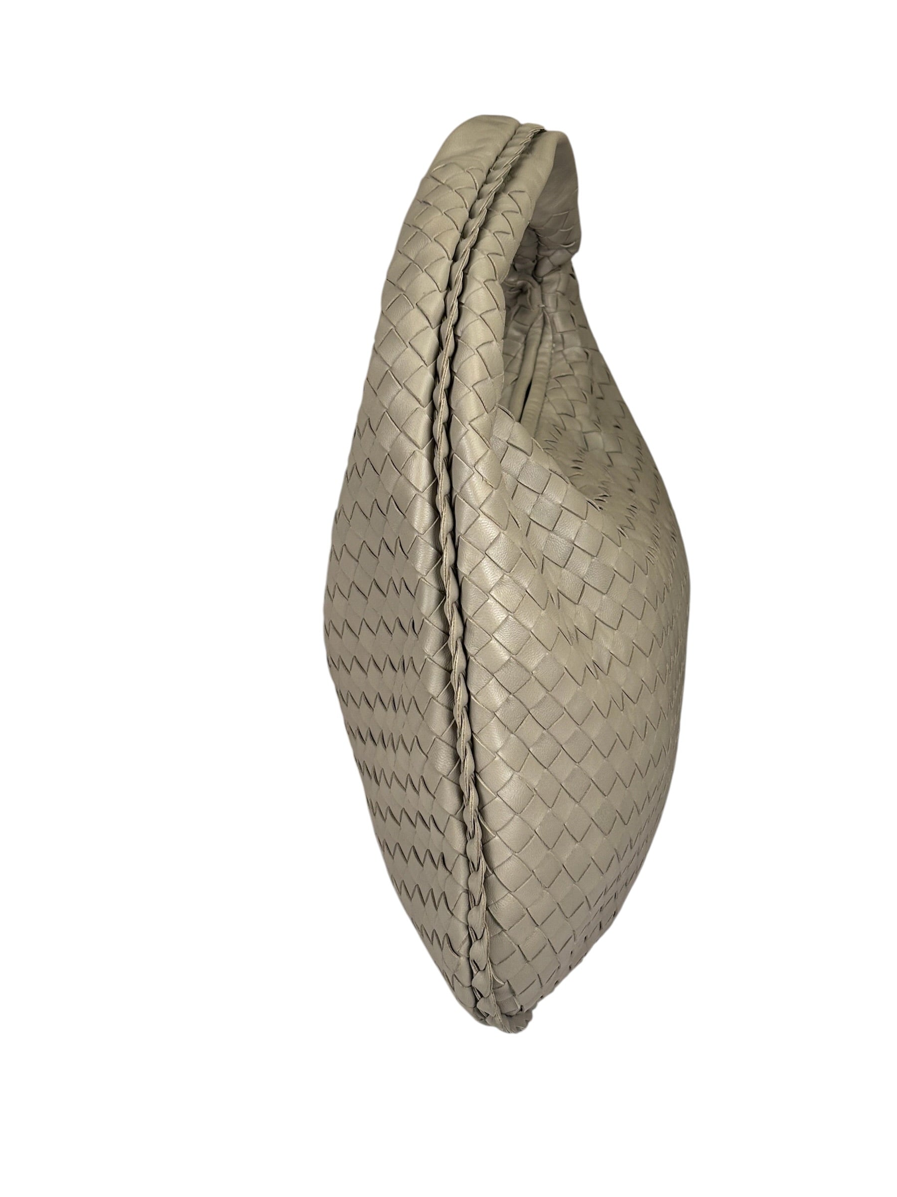 Bottega Veneta Grey Intrecciato Hobo Bag