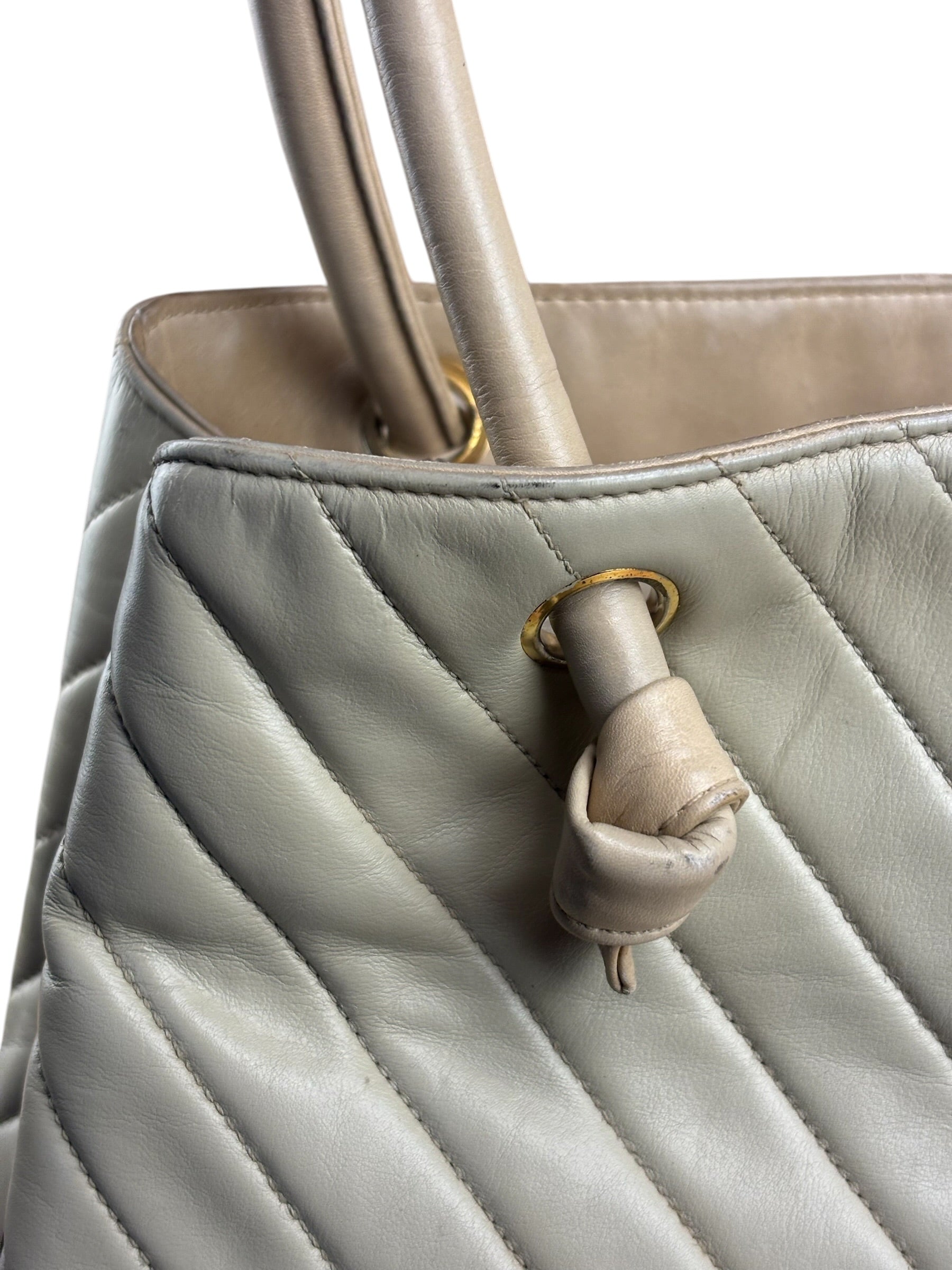 Chanel Tribeca Quilted Leather Tote Bag 2013
