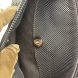 Bottega Veneta Black Coated Canvas PVC Shoulder Bag