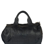 Alexander Wang Black Pebbled Leather Rocco Satchel