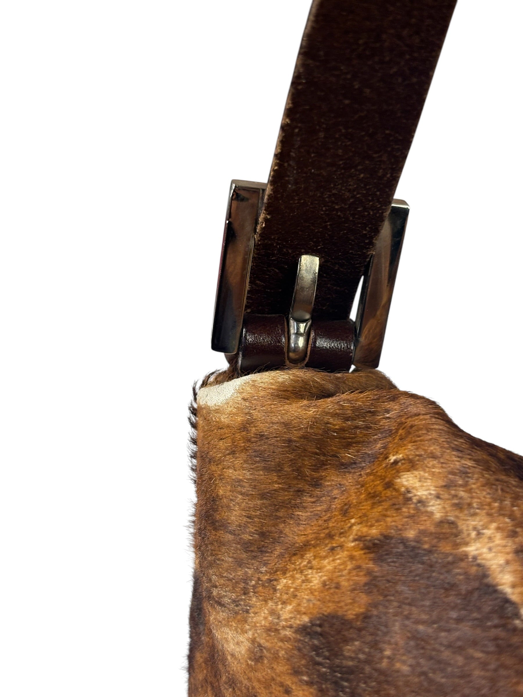 Fendi Pony Hair/Leather Trim Baguette